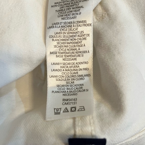 Calvin Klein white paper bag Jean shorts, size 28 - Picture 6 of 7